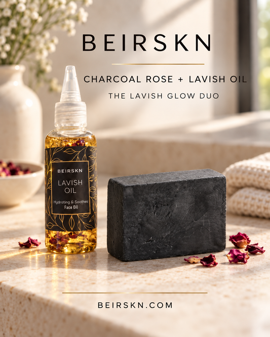Charcoal Rose Infusion + Lavish Oil Duo